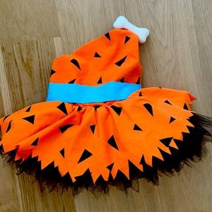 Cute pebbles kids costume .